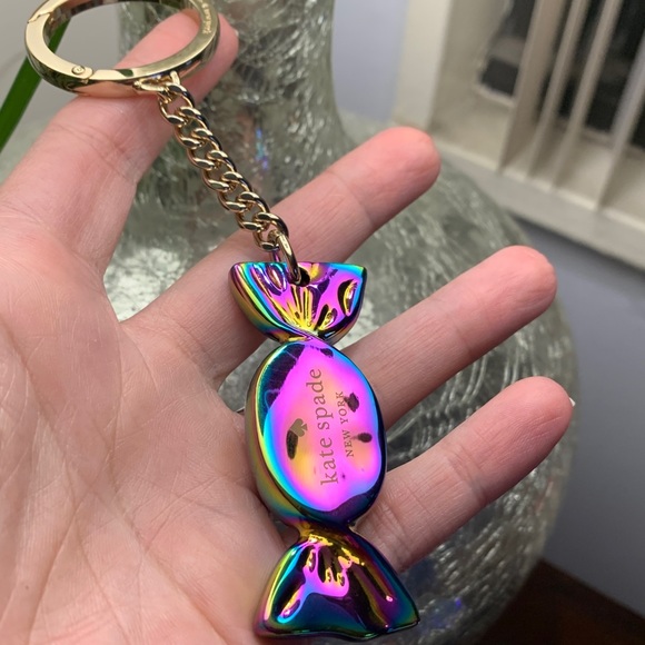 Last one⛔️Auth Kate Spade leather metallic crd/Key - Picture 3 of 15